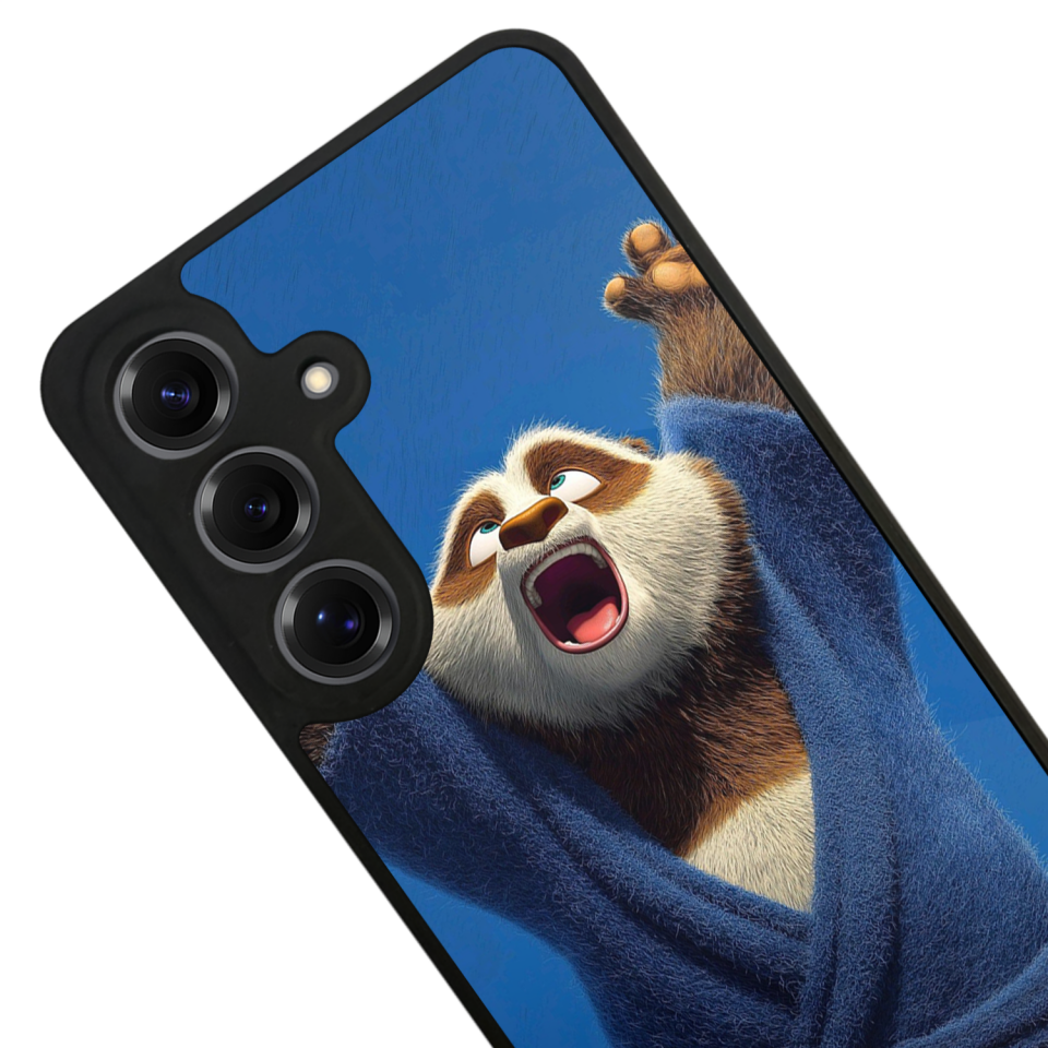 Samsung Galaxy S25 Uyumlu Kung Fu Panda Tasarımlı Glossy Premium Kılıf