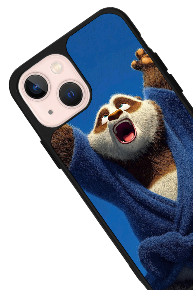 iPhone 13/14 Uyumlu Kung Fu Panda Tasarımlı Glossy Premium Kılıf