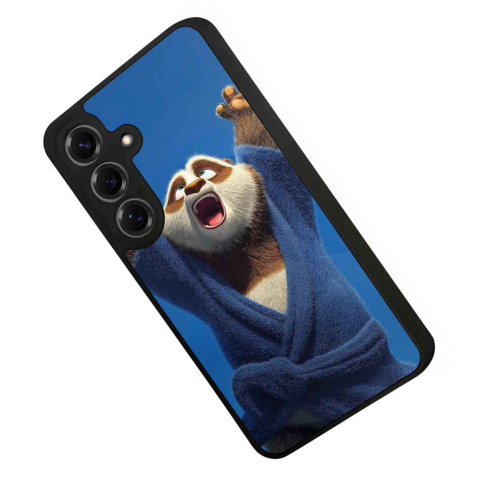 Samsung Galaxy S25 Uyumlu Kung Fu Panda Tasarımlı Glossy Premium Kılıf