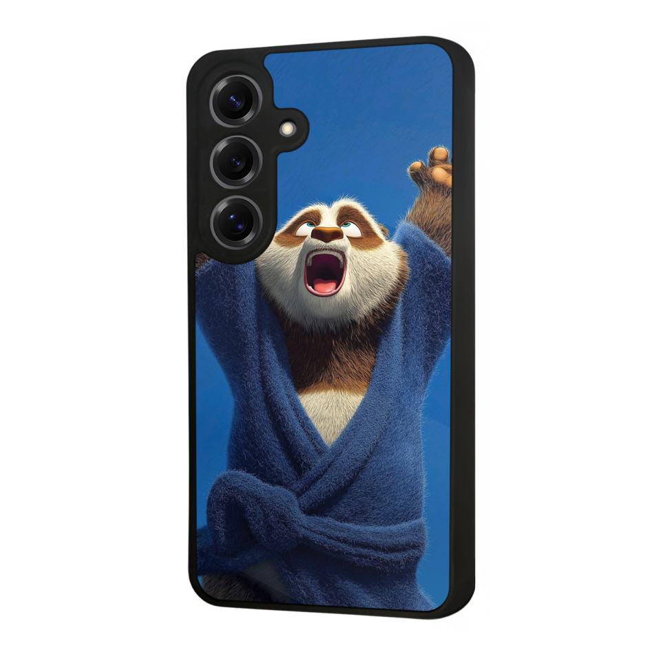 Samsung Galaxy S25 Uyumlu Kung Fu Panda Tasarımlı Glossy Premium Kılıf