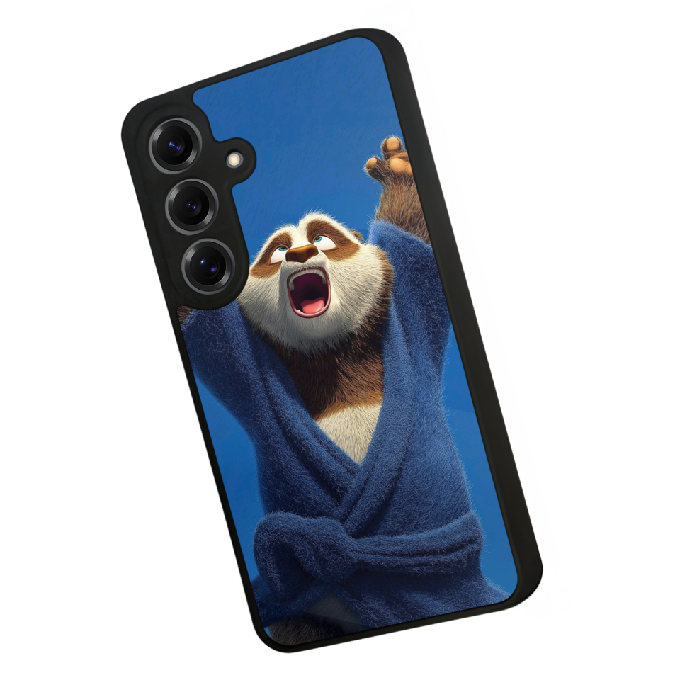 Samsung Galaxy S25 Uyumlu Kung Fu Panda Tasarımlı Glossy Premium Kılıf