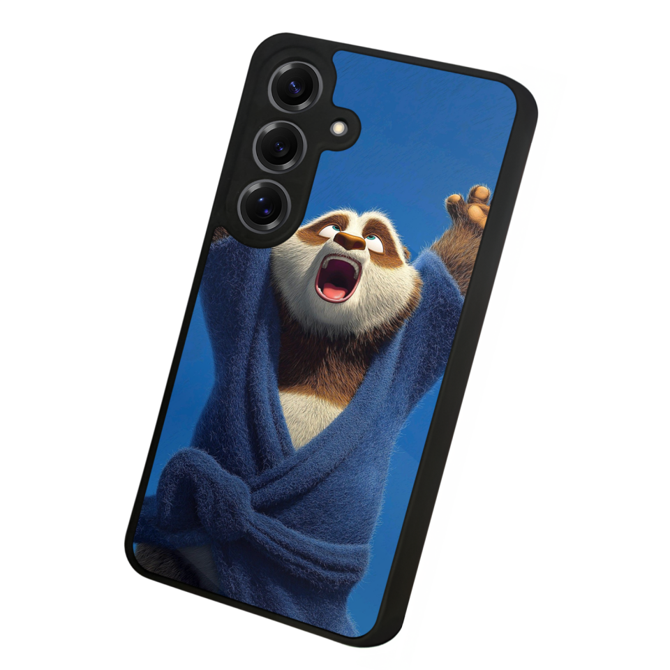 Samsung Galaxy S25 Uyumlu Kung Fu Panda Tasarımlı Glossy Premium Kılıf