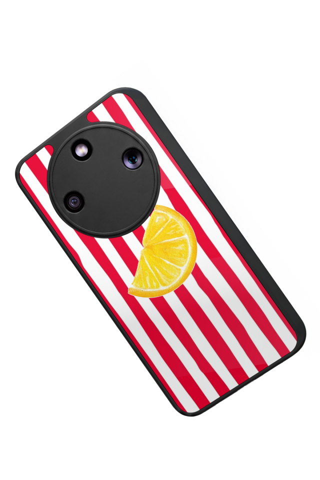 Honor Magic 8 Lite Uyumlu Limon Tasarımlı Glossy Premium Kılıf