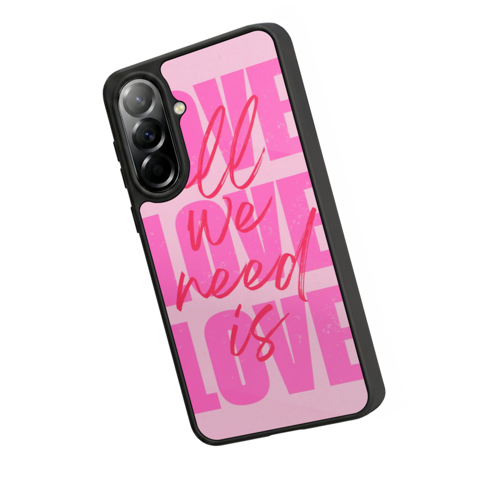 Samsung Galaxy A37 Uyumlu Love Tasarımlı Glossy Premium Kılıf