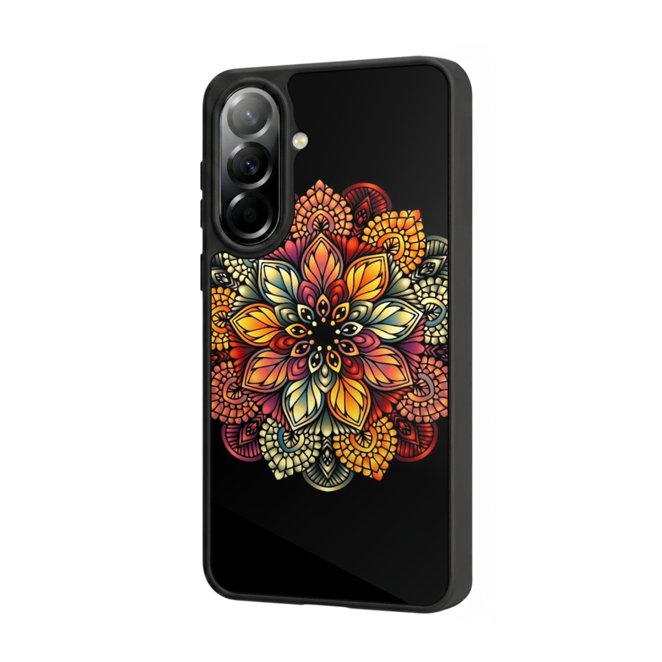 Samsung Galaxy A37 Uyumlu Mandala Tasarımlı Glossy Premium Kılıf