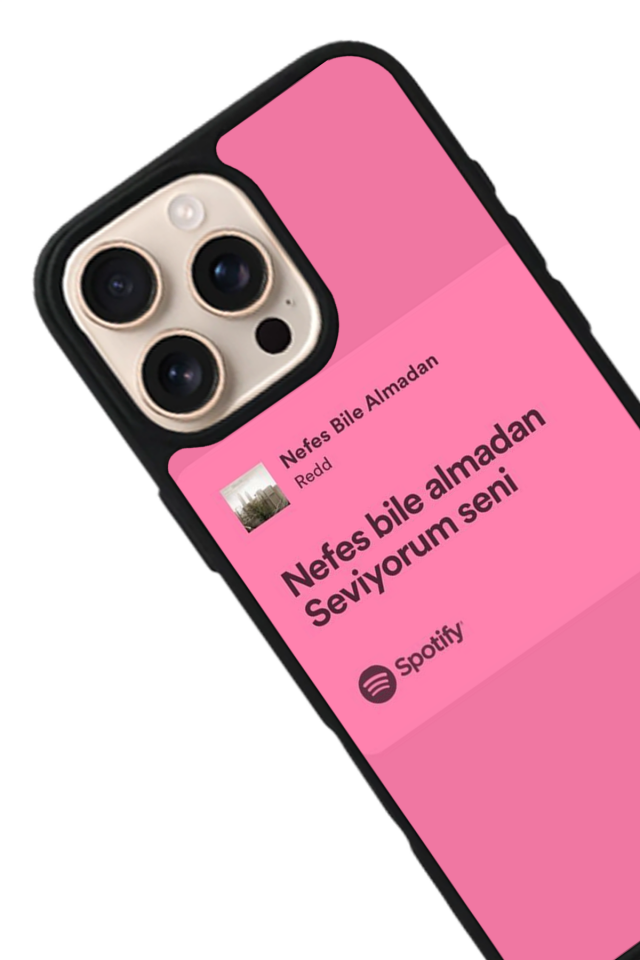 iPhone 15 Pro Max Uyumlu Sarki Sozleri Tasarımlı Glossy Premium Kılıf