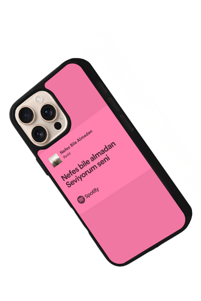 iPhone 15 Pro Max Uyumlu Sarki Sozleri Tasarımlı Glossy Premium Kılıf
