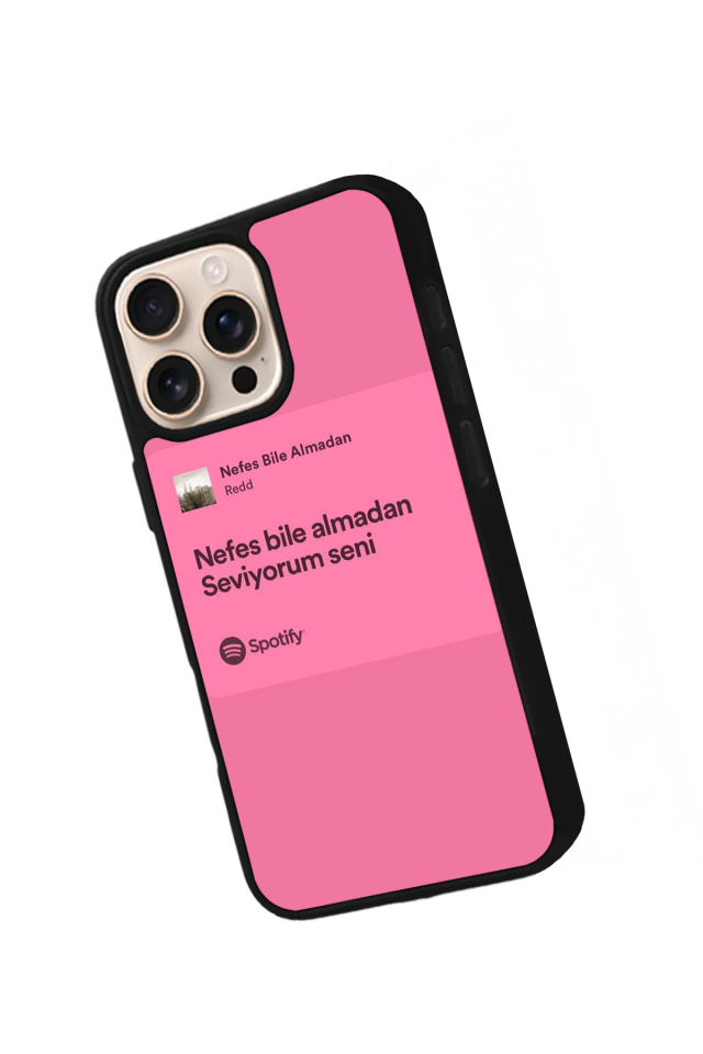 iPhone 15 Pro Max Uyumlu Sarki Sozleri Tasarımlı Glossy Premium Kılıf