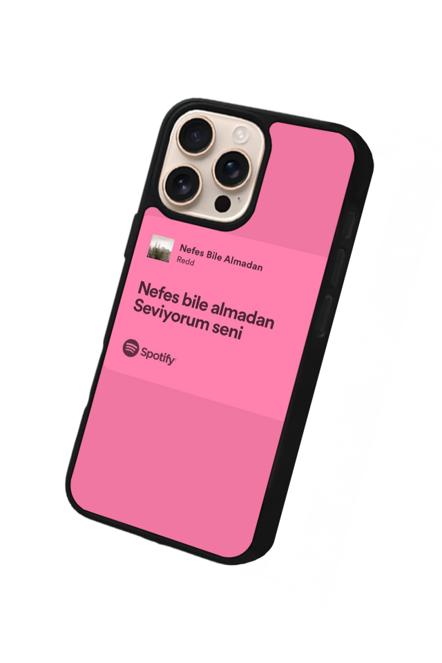iPhone 15 Pro Max Uyumlu Sarki Sozleri Tasarımlı Glossy Premium Kılıf
