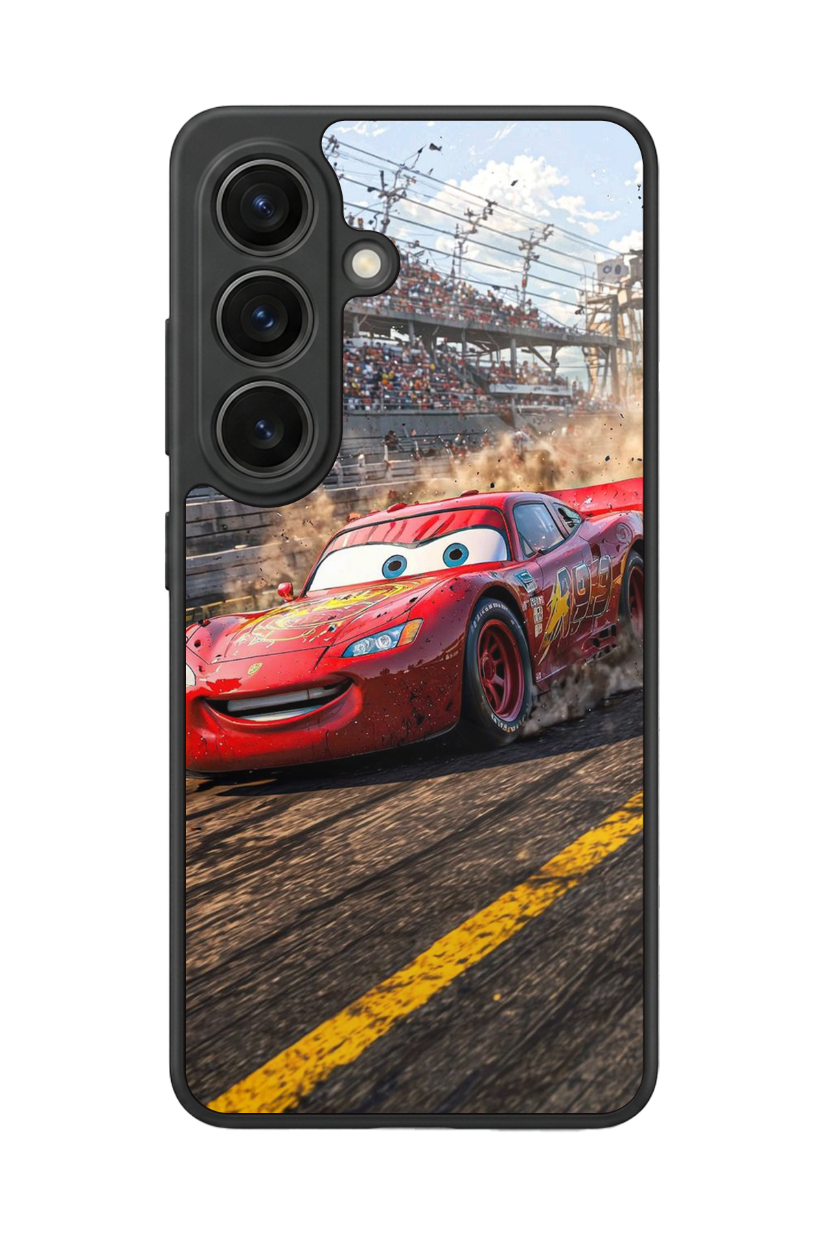 Samsung Galaxy S26 Uyumlu Şimsek McQueen Tasarımlı Glossy Premium Kılıf