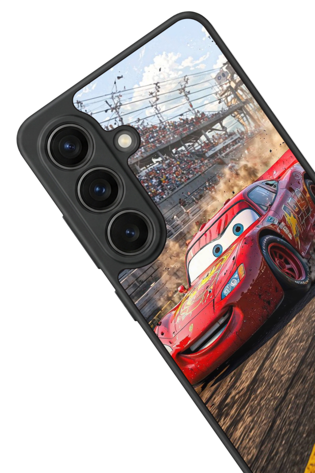 Samsung Galaxy S26 Uyumlu Şimsek McQueen Tasarımlı Glossy Premium Kılıf