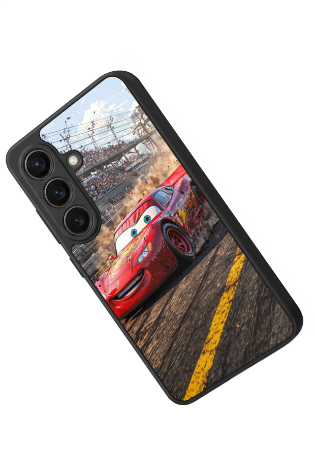 Samsung Galaxy S26 Uyumlu Şimsek McQueen Tasarımlı Glossy Premium Kılıf