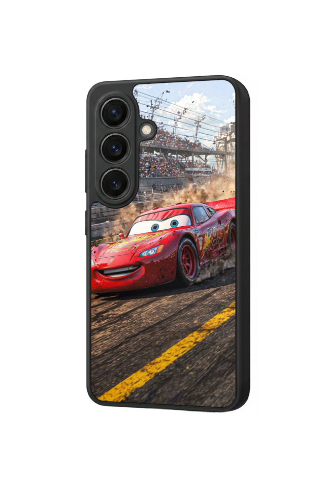 Samsung Galaxy S26 Uyumlu Şimsek McQueen Tasarımlı Glossy Premium Kılıf