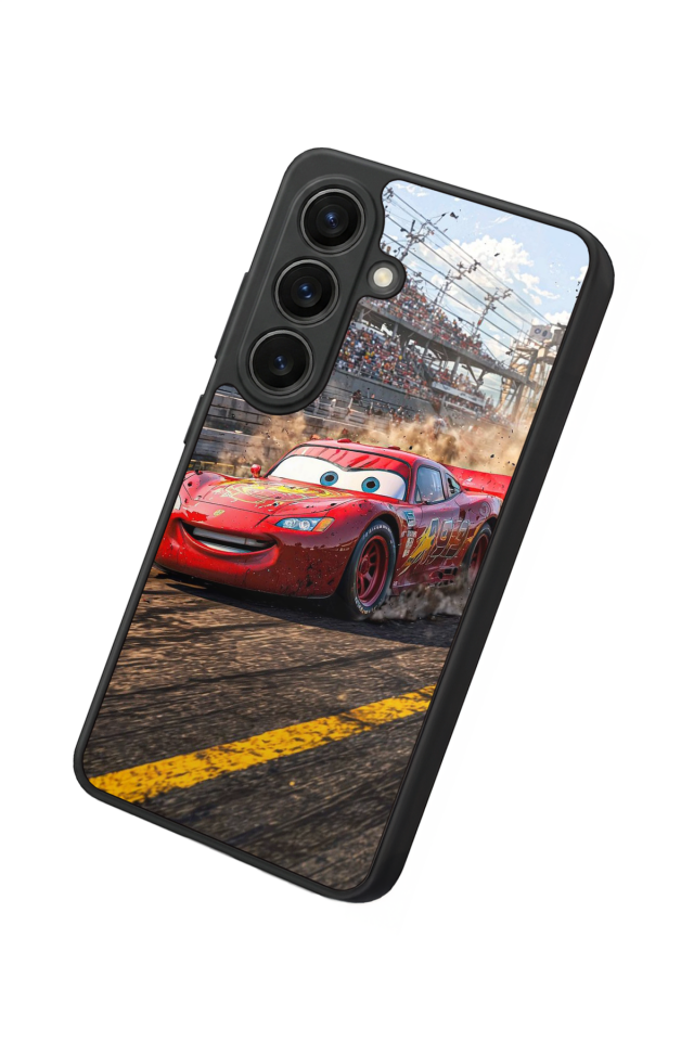 Samsung Galaxy S26 Uyumlu Şimsek McQueen Tasarımlı Glossy Premium Kılıf