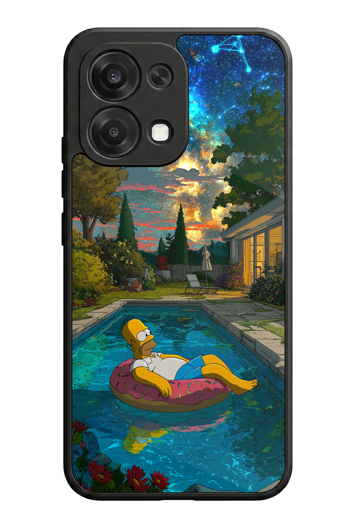 Oppo A6 Pro Uyumlu The Simpsons Tasarımlı Glossy Premium Kılıf