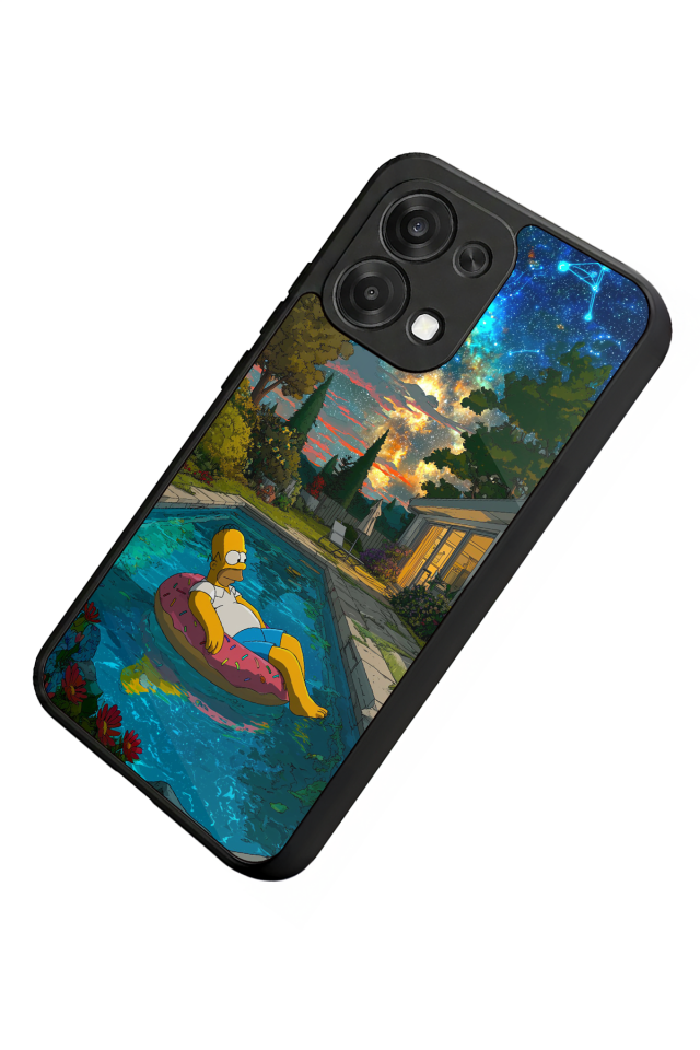 Oppo A6 Pro Uyumlu The Simpsons Tasarımlı Glossy Premium Kılıf