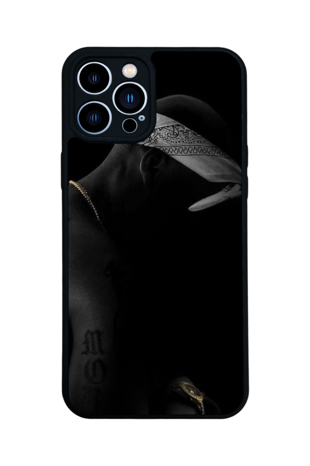 iPhone 12 Pro Max Uyumlu Tupac Tasarımlı Glossy Premium Kılıf