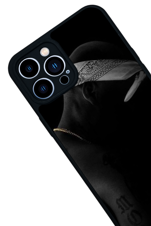 iPhone 12 Pro Max Uyumlu Tupac Tasarımlı Glossy Premium Kılıf