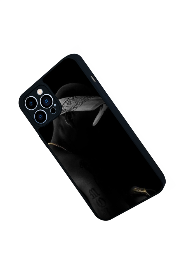 iPhone 12 Pro Max Uyumlu Tupac Tasarımlı Glossy Premium Kılıf
