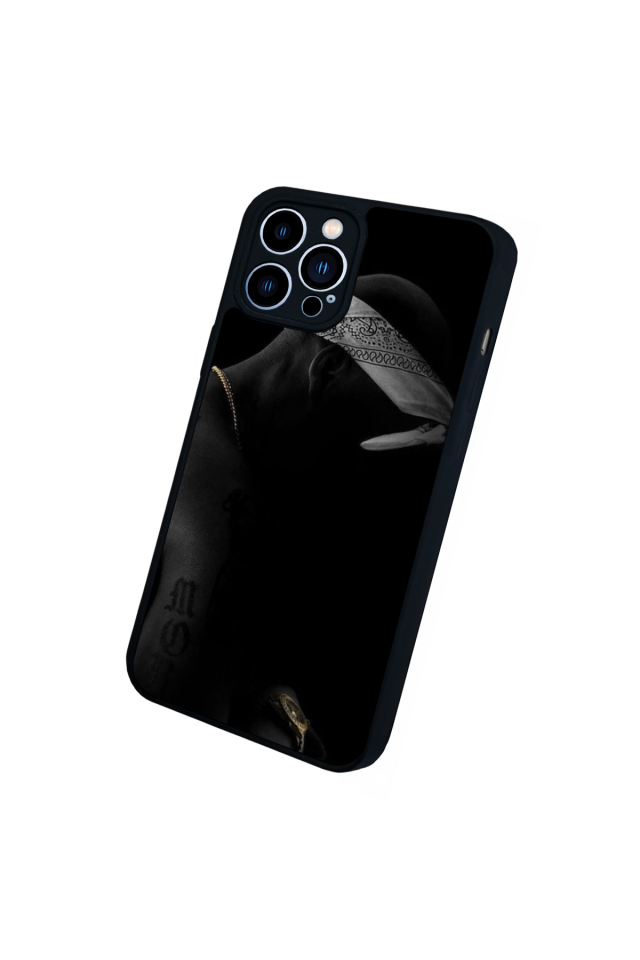 iPhone 12 Pro Max Uyumlu Tupac Tasarımlı Glossy Premium Kılıf