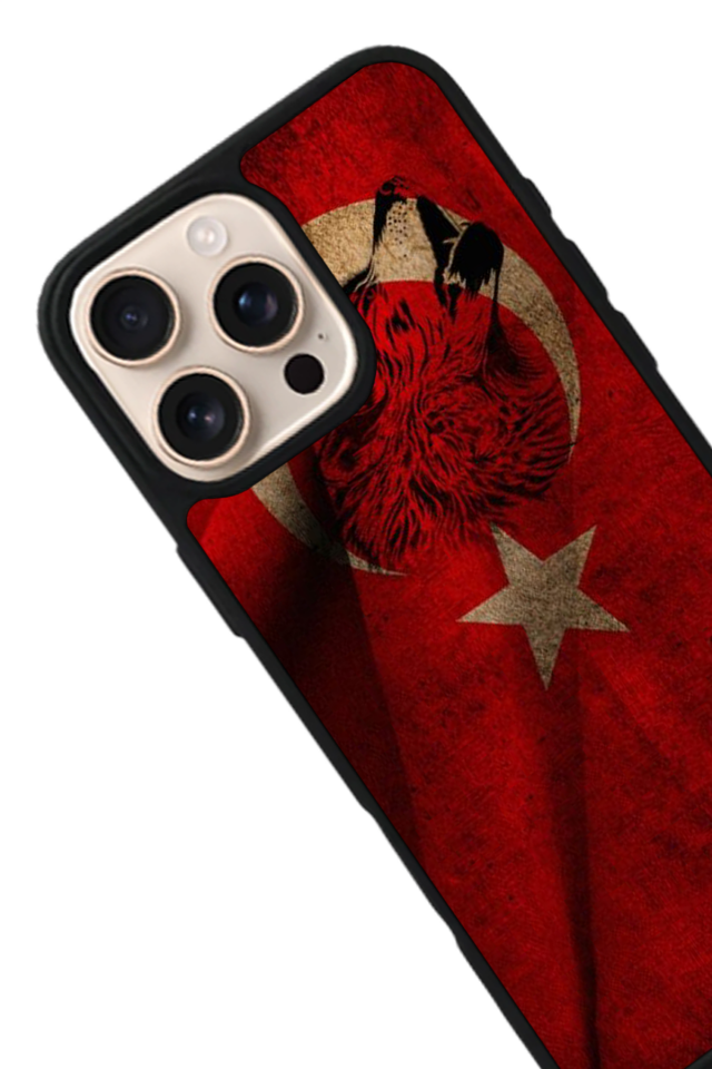 iPhone 14 Pro Max Uyumlu TürkBayragi Tasarımlı Glossy Premium Kılıf