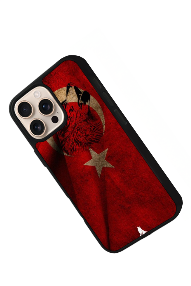 iPhone 14 Pro Max Uyumlu TürkBayragi Tasarımlı Glossy Premium Kılıf