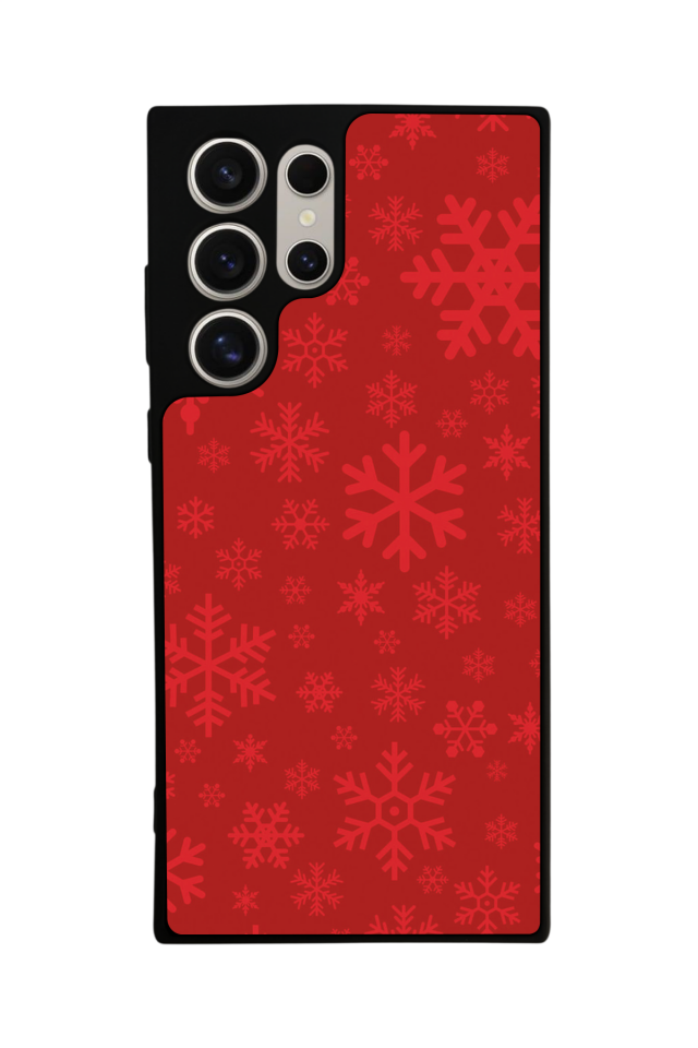 Samsung Galaxy S22 Ultra Uyumlu Yilbasi Christmas Tasarımlı Glossy Premium Kılıf