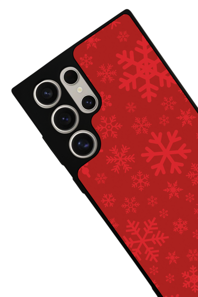 Samsung Galaxy S22 Ultra Uyumlu Yilbasi Christmas Tasarımlı Glossy Premium Kılıf