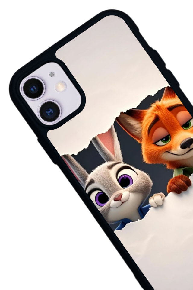 iPhone 11 Uyumlu Zootropolis Tasarımlı Glossy Premium Kılıf