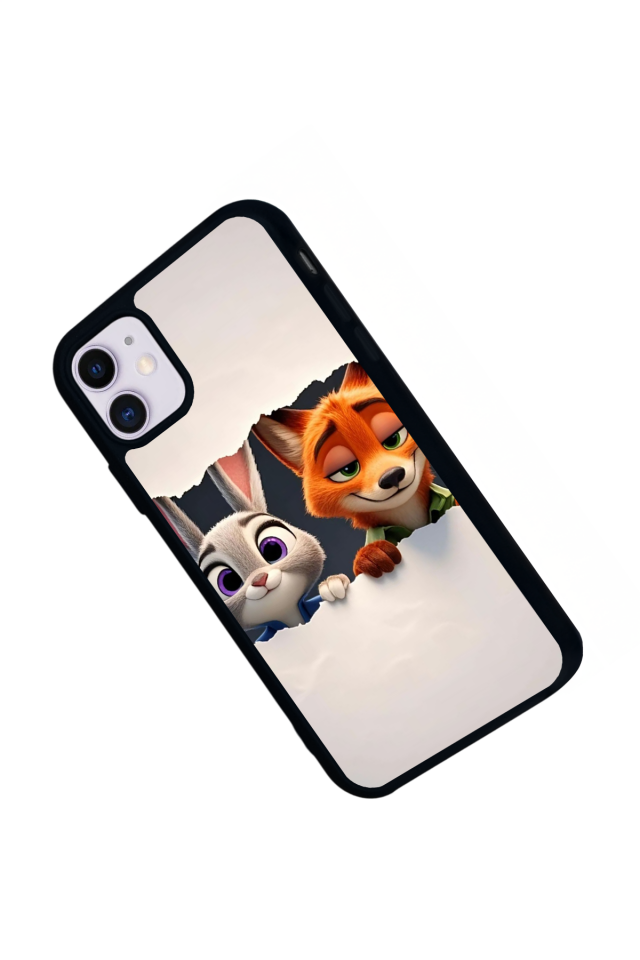 iPhone 11 Uyumlu Zootropolis Tasarımlı Glossy Premium Kılıf