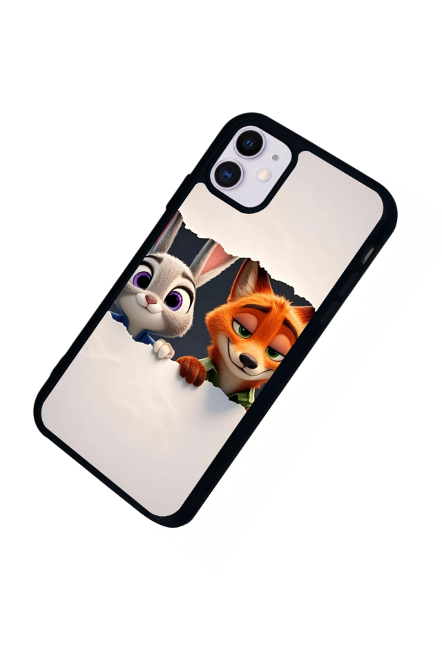 iPhone 11 Uyumlu Zootropolis Tasarımlı Glossy Premium Kılıf