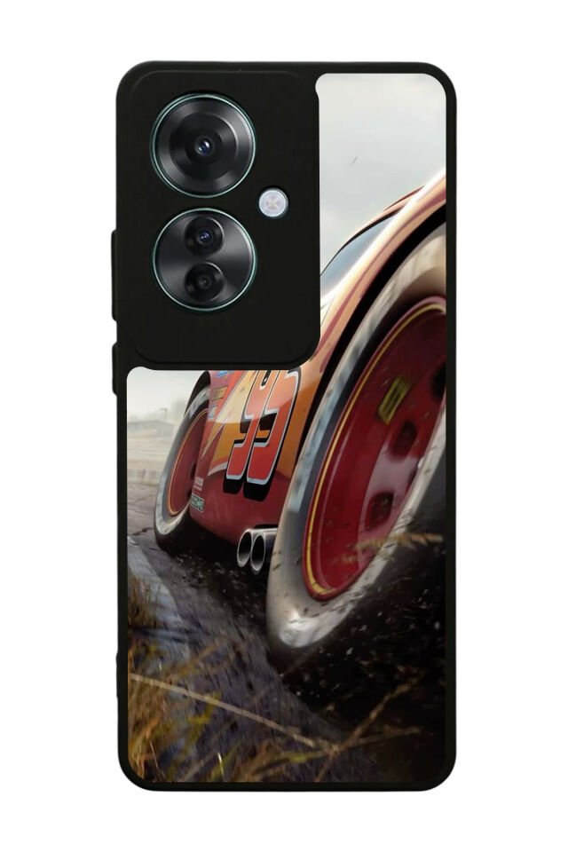 Oppo Reno 11F Uyumlu Şimsek McQueen Tasarımlı Glossy Premium Kılıf