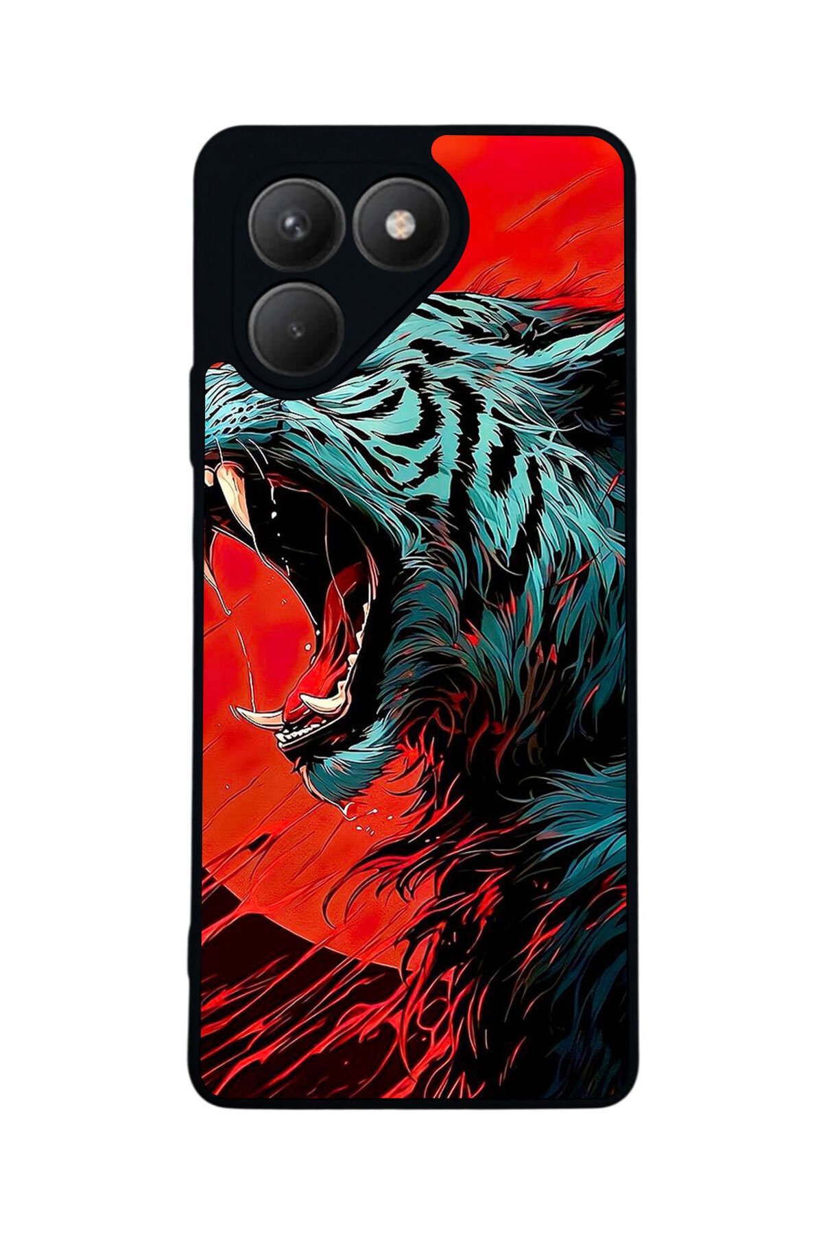 Tecno Pova 7 Mat Uyumlu Siyah Kılıf – Yumuşak Silikon, Koruyucu, Şok Emici Kapak