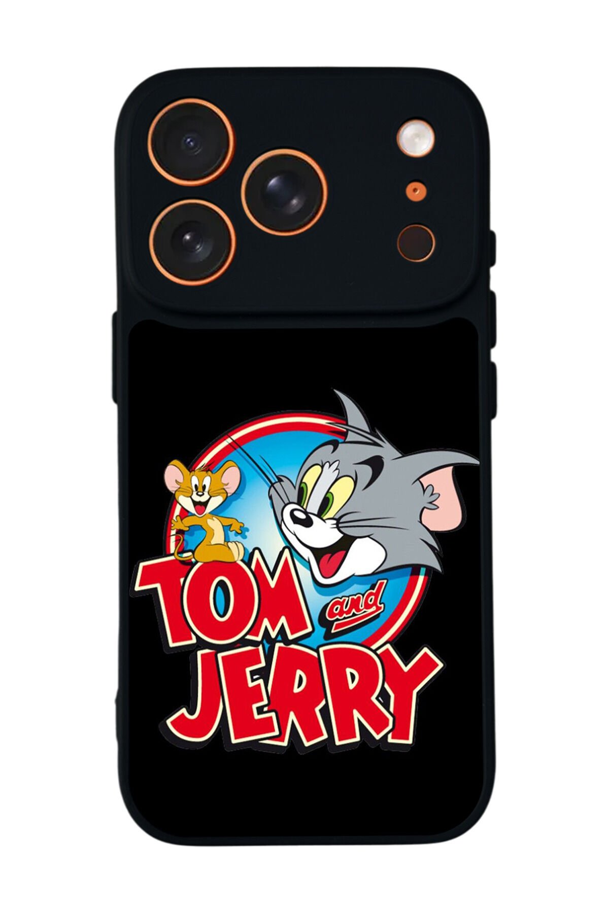 iPhone 17 Pro Uyumlu Tom And Jerry Tasarımlı Glossy Premium Kılıf