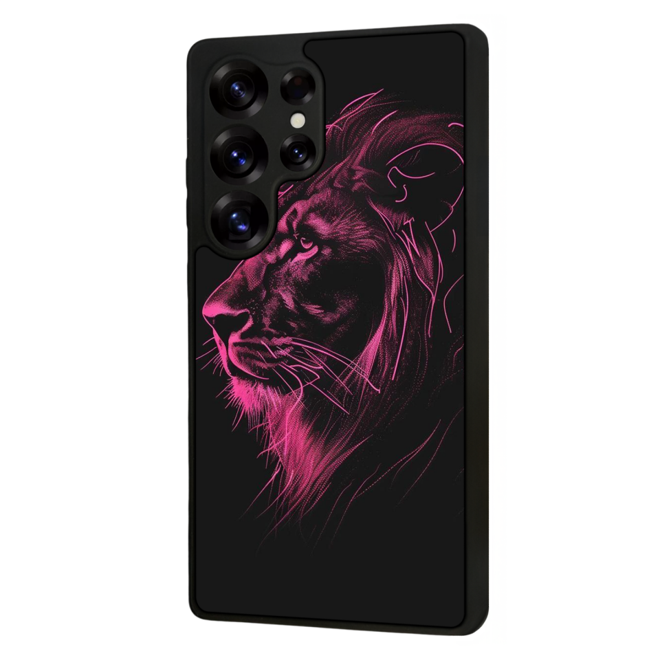 Samsung Galaxy S25 Ultra Uyumlu Aslan Tasarımlı Glossy Premium Kılıf