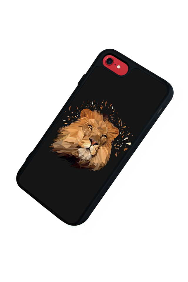 iPhone 8 Uyumlu Aslan Tasarımlı Glossy Premium Kılıf