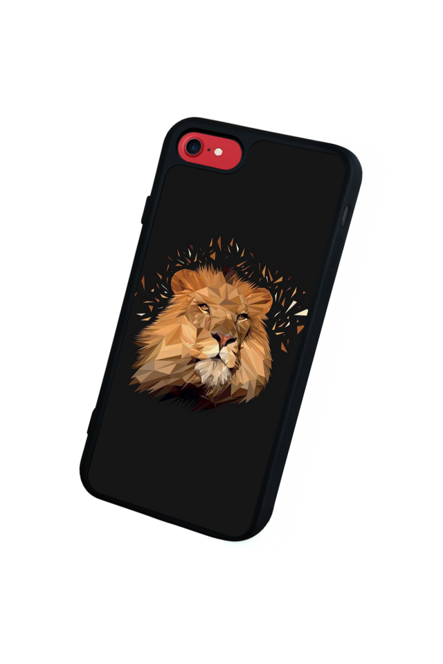 iPhone 8 Uyumlu Aslan Tasarımlı Glossy Premium Kılıf