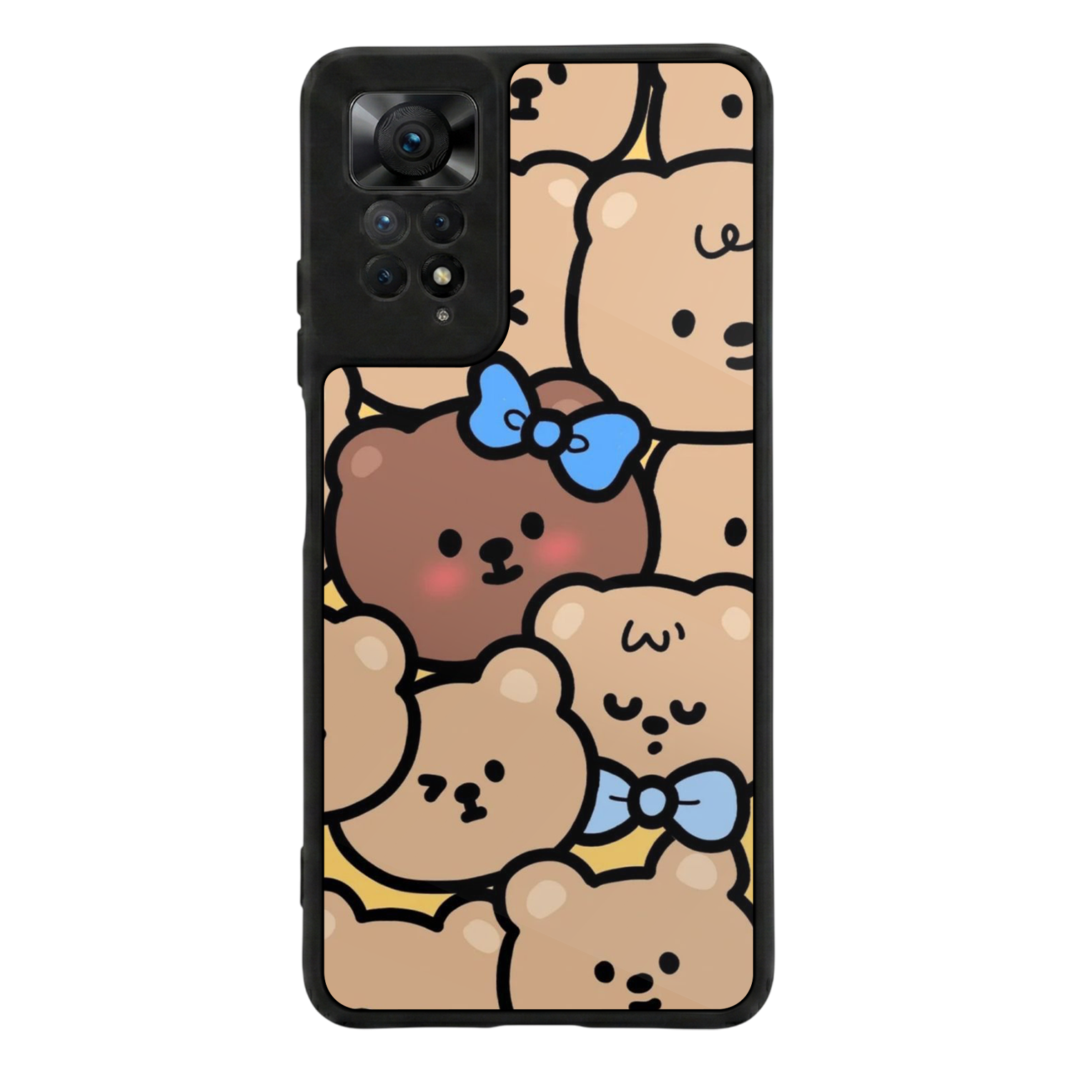 Xiaomi Redmi Note 12 Pro Uyumlu Ayı Tasarımlı Glossy Premium Kılıf