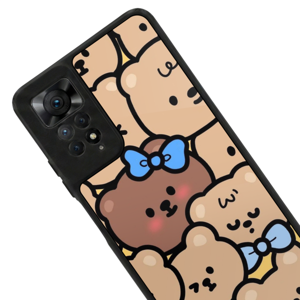 Xiaomi Redmi Note 12 Pro Uyumlu Ayı Tasarımlı Glossy Premium Kılıf