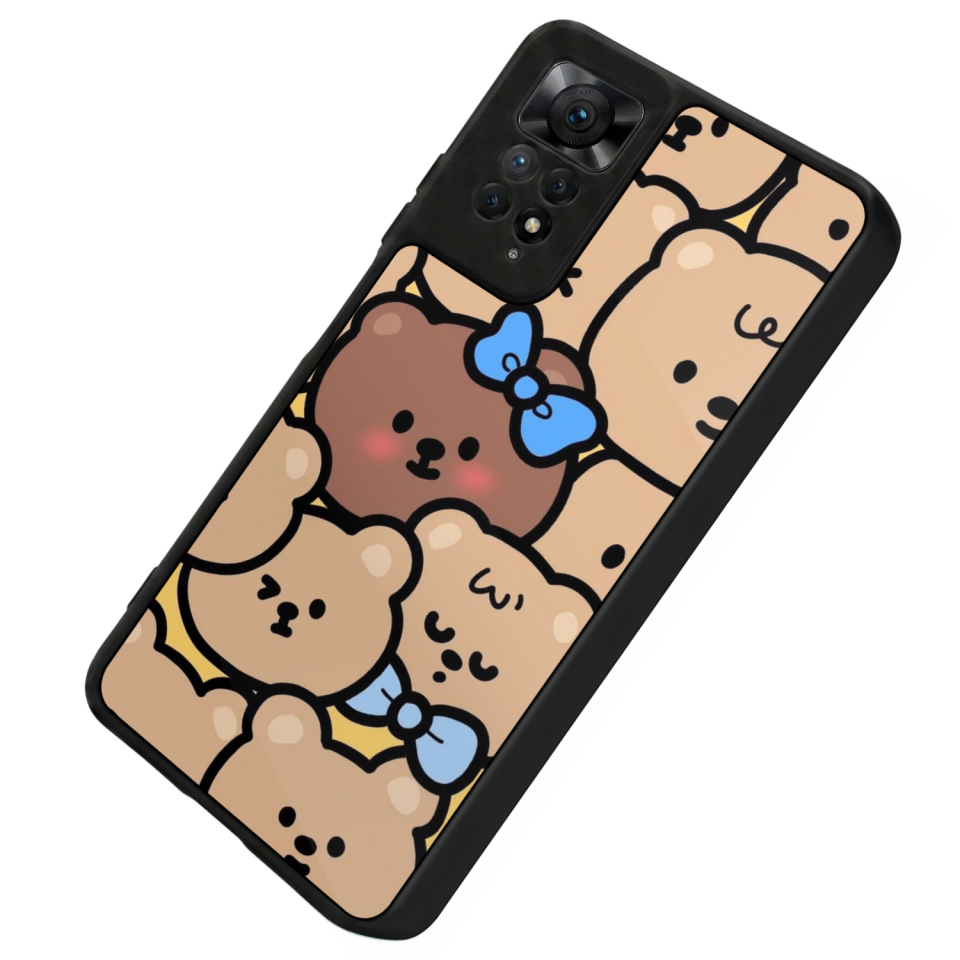 Xiaomi Redmi Note 12 Pro Uyumlu Ayı Tasarımlı Glossy Premium Kılıf