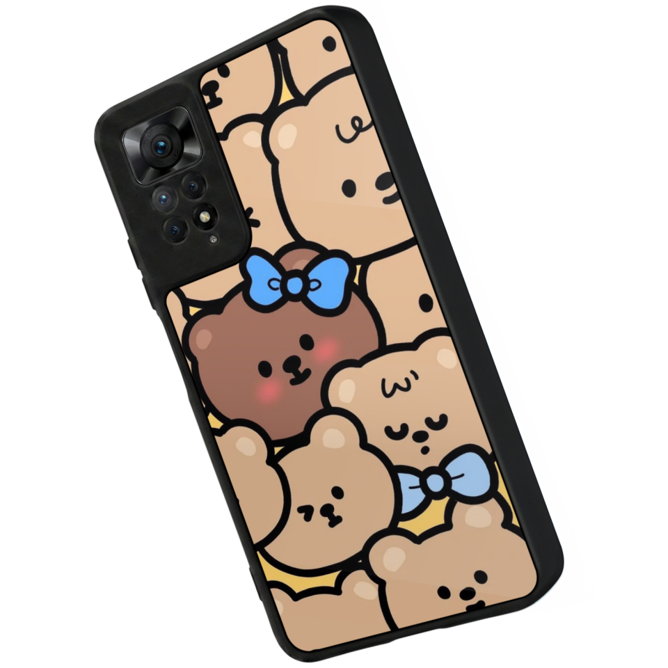 Xiaomi Redmi Note 12 Pro Uyumlu Ayı Tasarımlı Glossy Premium Kılıf