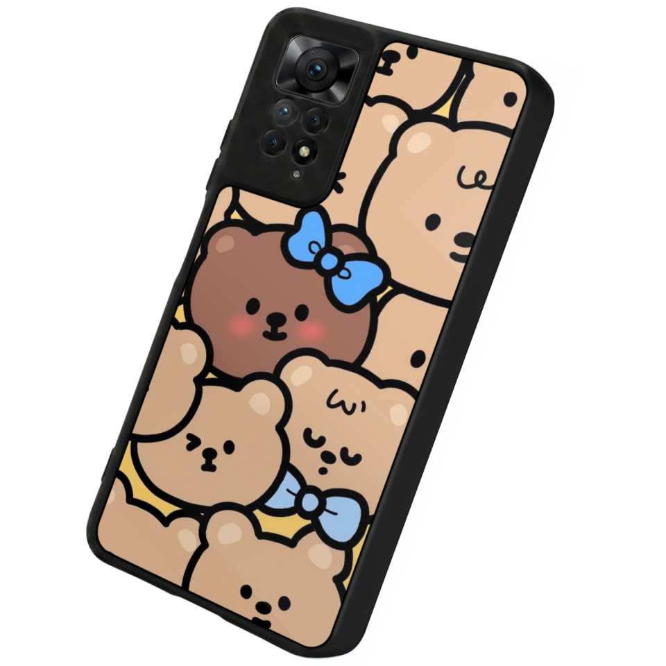 Xiaomi Redmi Note 12 Pro Uyumlu Ayı Tasarımlı Glossy Premium Kılıf