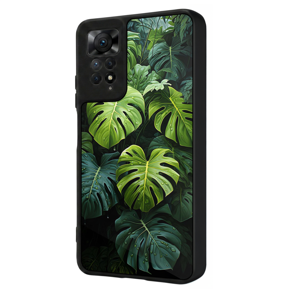 Xiaomi Redmi Note 11 Pro Uyumlu Botanik Tasarımlı Glossy Premium Kılıf