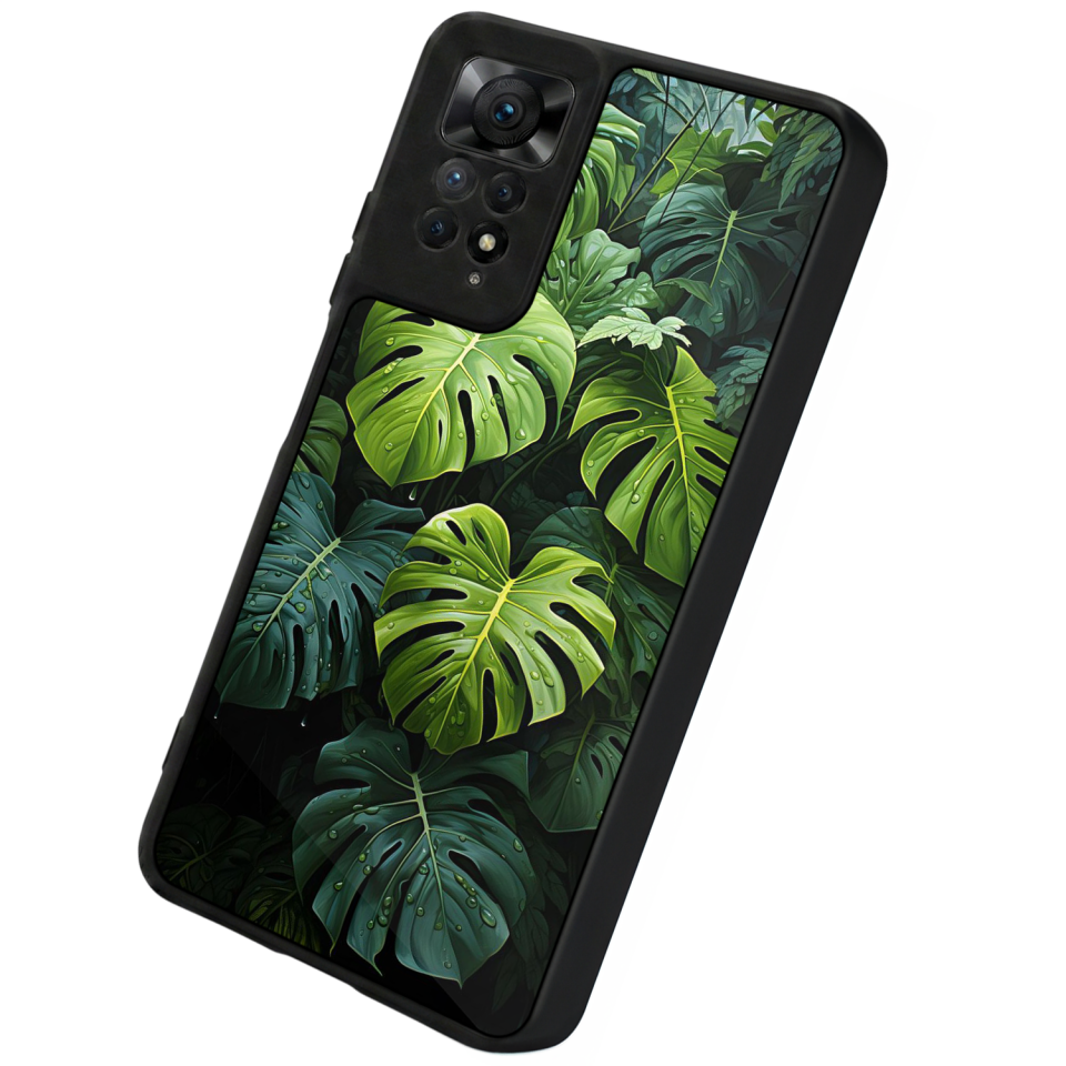 Xiaomi Redmi Note 11 Pro Uyumlu Botanik Tasarımlı Glossy Premium Kılıf