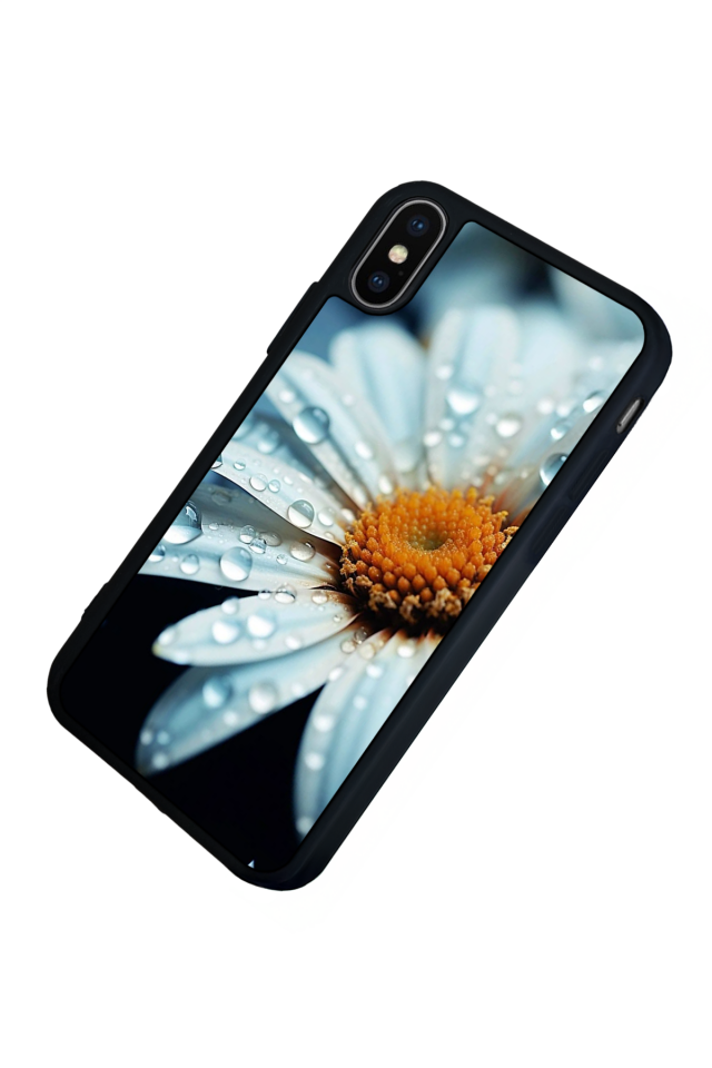 iPhone XS Max Uyumlu Cicek Tasarımlı Glossy Premium Kılıf