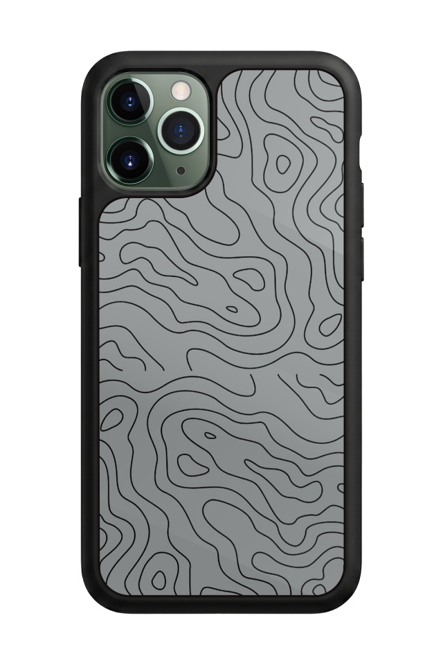 iPhone 11 Pro Max Uyumlu Çizgi Sanatı Tasarımlı Glossy Premium Kılıf