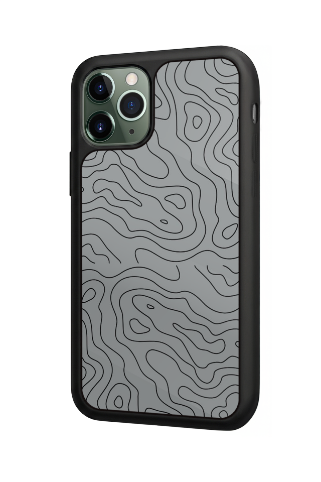 iPhone 11 Pro Max Uyumlu Çizgi Sanatı Tasarımlı Glossy Premium Kılıf
