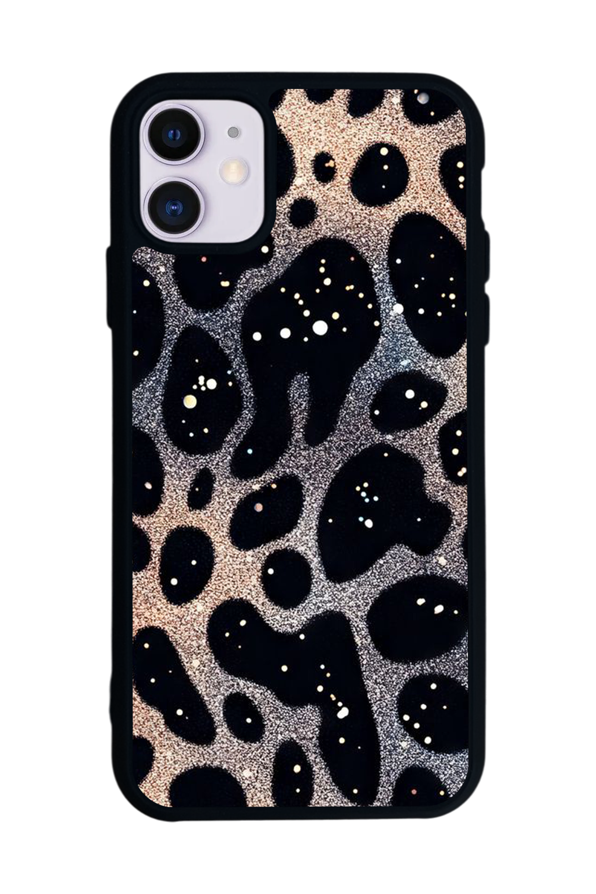 iPhone 11 Uyumlu Hologram Leopar Tasarımlı Glossy Premium Kılıf