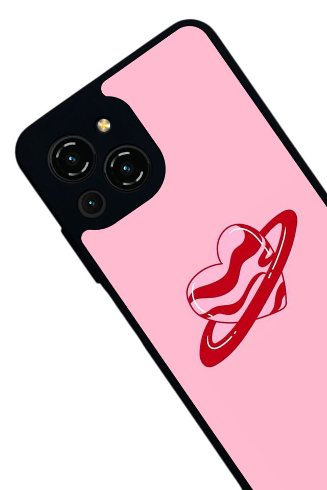 Reeder S23 Pro Max Uyumlu Kalp Love Tasarımlı Glossy Premium Kılıf