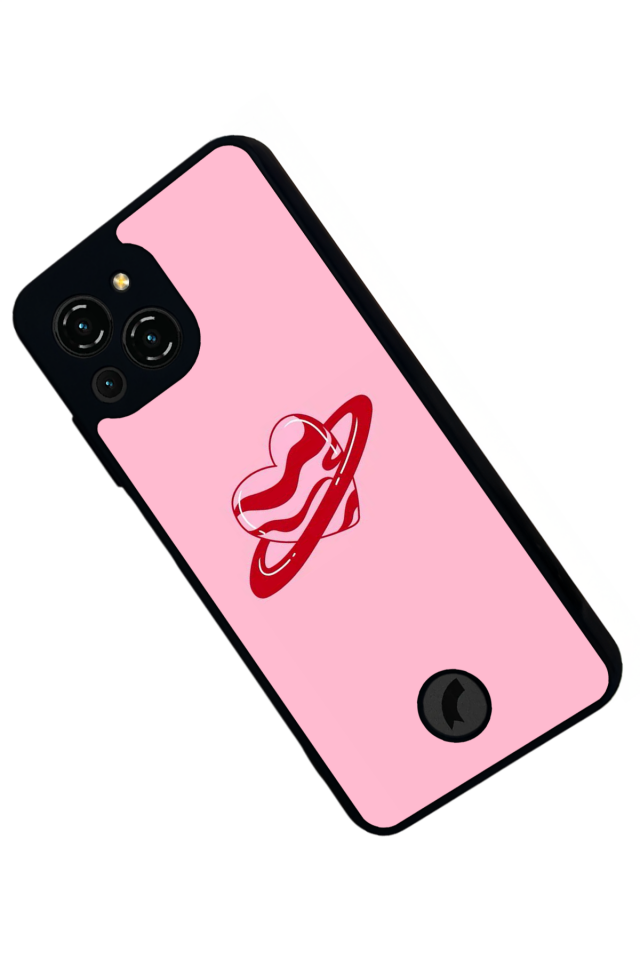 Reeder S23 Pro Max Uyumlu Kalp Love Tasarımlı Glossy Premium Kılıf